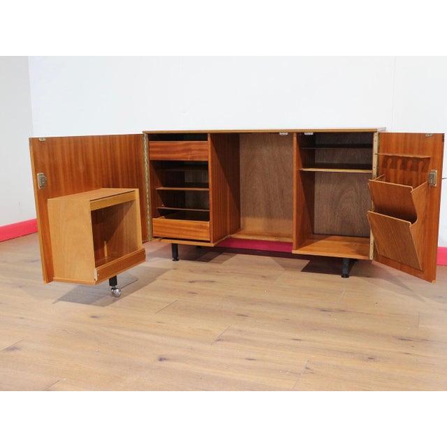 Mid Century Modern Vintage Teak Metamorphic Box Desk Danish Style For Sale - Image 4 of 15