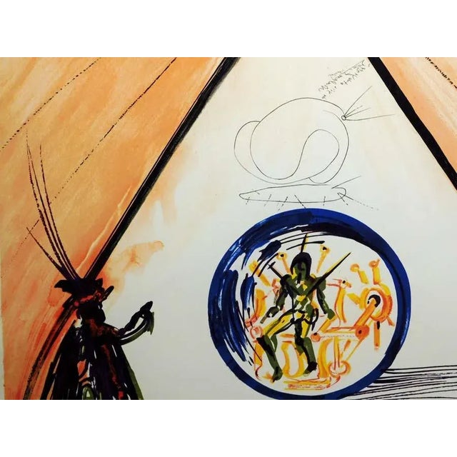 1980s Salvador Dali Intra Uterine Paradisiac Locomotion Authentic Art Hand Signed For Sale In Denver - Image 6 of 9