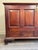 Antique solid dark wood extra large blanket box. This is a grand piece of furniture featuring handcut dovetail joints...
