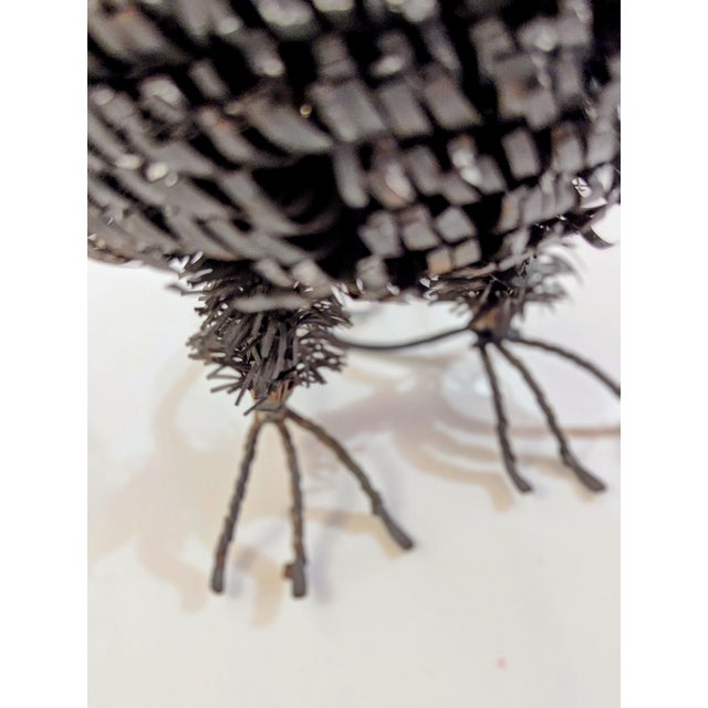 Metal Brutalist Torch-Cut Metal Owl Sculpture For Sale - Image 7 of 7