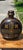 Folk Art Vintage Hand-Painted Blackware Pottery Bottle Vase With Floral Folk Art Motif For Sale - Image 3 of 18