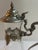 Vintage Glass and Pewter Decanter With Lid and Handle Detailed With Grape Vines Motif Made in Italy For Sale - Image 14 of 14