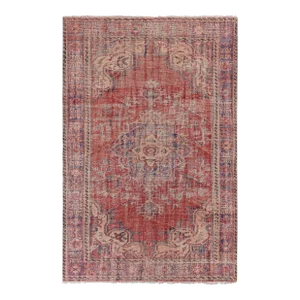 1960s Vintage Distressed Turkish Rug 5'12'' X 9'1''
