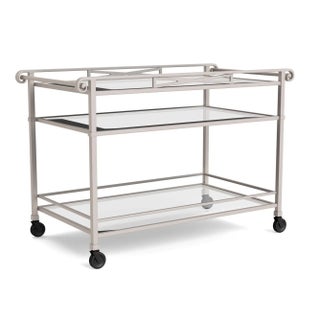 Brown Jordan Venetian Bar Cart, Dove frame For Sale
