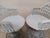 Mid Century Modern Spun Fiberglass Swivel Stools White Set of 2 For Sale In Naples, FL - Image 6 of 8