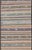 Measures: 2'8 x 9'4 Vintage Flat Weave Turkish Kilim Runner with Stripe and Modern Motif Design. Keivan Woven Arts / rug...