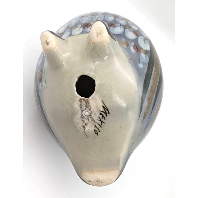 1970s Tonalá Mexico "El Palomar" Ceramic Quail Figurine by Ken Edwards For Sale - Image 10 of 11