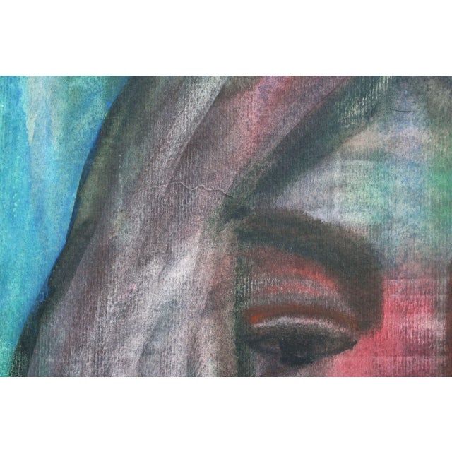 Modern Dzidra Ezergaile, Portrait, Watercolor on Paper For Sale - Image 3 of 8