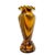 Mid-Century Amber Slag Glass Vase with Ruffled Rim For Sale - Image 8 of 8