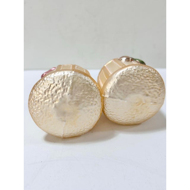 Late 20th Century Vintage German Glass Birdcage Christmas Ornaments – Pair For Sale - Image 5 of 10