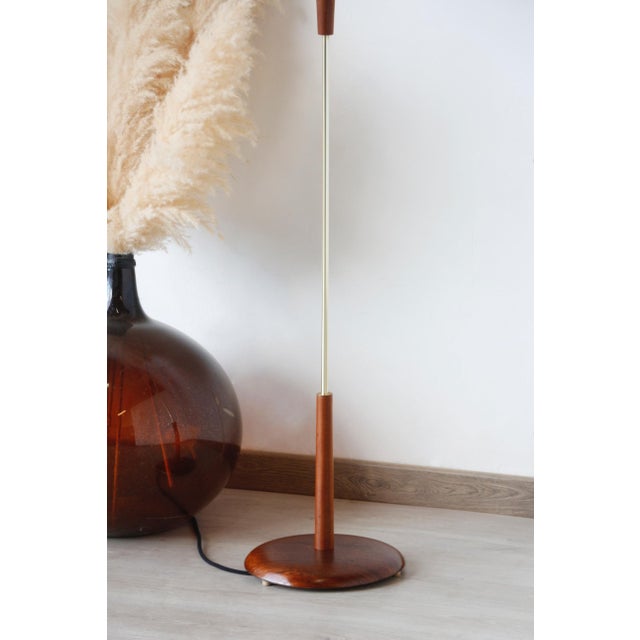 Wood Vintage Teak Floor Lamp, 1960s For Sale - Image 7 of 17