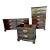 1980s Davis Cabinet Furniture Co. Bedroom Furniture Set Solid Wood - Set of 3 For Sale
