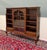 Brown Antique English Bookcase Bookshelf Cabinet Glass Oak Queen Anne Legs 1920s-30s For Sale - Image 8 of 18