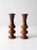Vintage Wooden Candleholders a Pair For Sale - Image 9 of 10