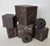 Black "Cubism Extreme" Artisan Ceramic Black Cubes Set of 5 For Sale - Image 8 of 9