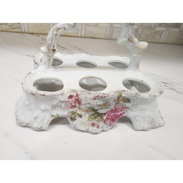 Early 20th Century Adorable Porcelain Antique Egg Carrier For Sale - Image 5 of 5