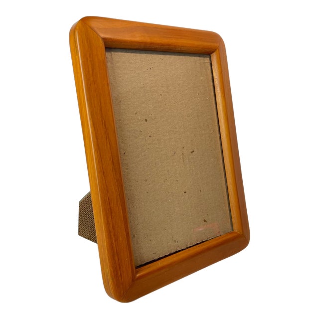 Mid 20th Century Danish Modern Style Teak Picture Frame Tabletop or Wall Mount For Sale