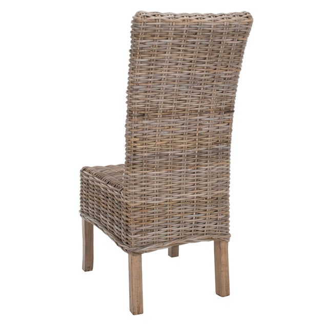 2020s Dainton 19''H Rattan Side Chair in Natural Unfinished - a Pair For Sale - Image 5 of 10