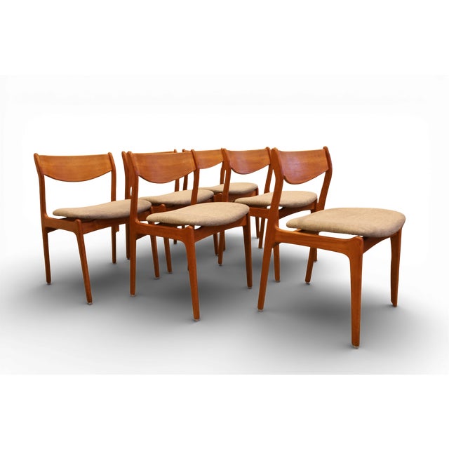 Vintage Teak Chairs by Jørgensen for Farsø Stolefabrik, 1960s, Set of 6 For Sale - Image 9 of 18