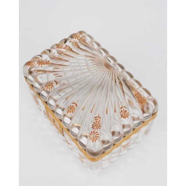 Pair of 19th Century French Baccarat Gilt Bronze & Crystal Boxes For Sale - Image 18 of 18