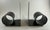 Mid-Century Modern 1960s Mid Century Modern Matte Black “Bookworm” Steel Coil Bookends For Sale - Image 3 of 12
