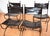 Vintage Dining Chairs in Leather and Wrought Iron, 1970s, Set of 4 For Sale - Image 4 of 18