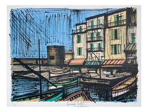 Bernard Buffet, The Fishing Port, 1979, Lithograph