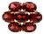Vintage 7.8 Carat Red Garnet 14k Gold 7 Stone Cluster Cocktail Ring For Sale