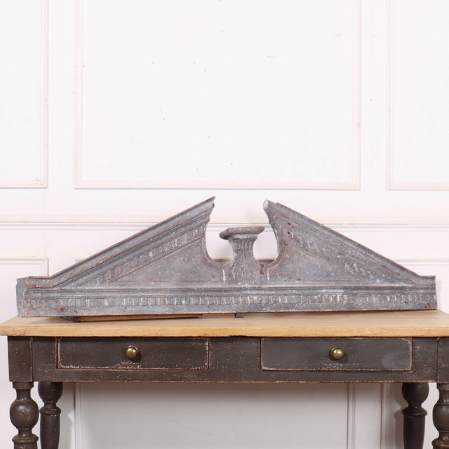 Wood Large Overdoor Pediment, 19th Century For Sale - Image 7 of 7