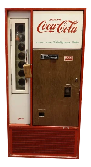 Vendo Model Coca Cola Bottle Dispenser, 1960s