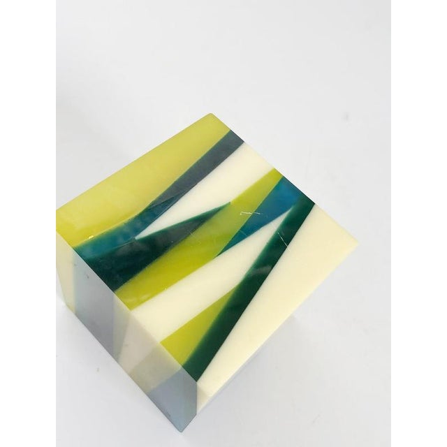 Blue Modern Resin Paperweight, France, 1970s For Sale - Image 8 of 11
