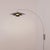 Rancho Mirage Wall Mounted Arc Lamp, Fleur Matte Black/Silver Shade, Black Body For Sale In Los Angeles - Image 6 of 7
