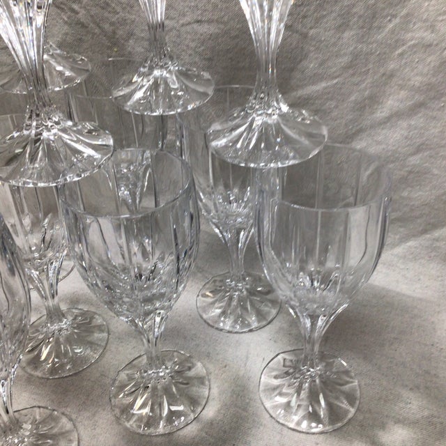 Mikasa Berkeley Crystal Water Goblets-Set of 11 For Sale - Image 9 of 12
