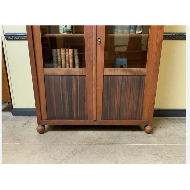 Antique Art Deco Bookcase, 1935 For Sale - Image 6 of 10