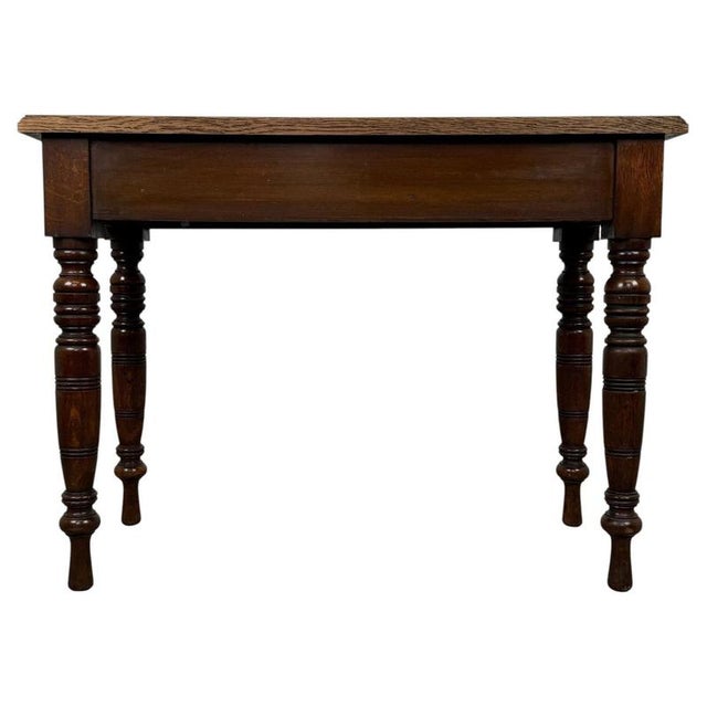 Antique English Oak Side Table, 1900s For Sale - Image 10 of 10