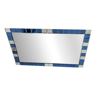 Mirror with Finely Ground 2-Tone Gems, 1990s For Sale