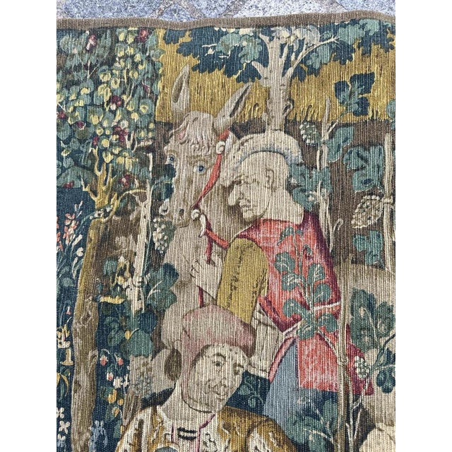 Vintage French Hand Printed Tapestry Vendanges Design, 1950s For Sale - Image 12 of 18