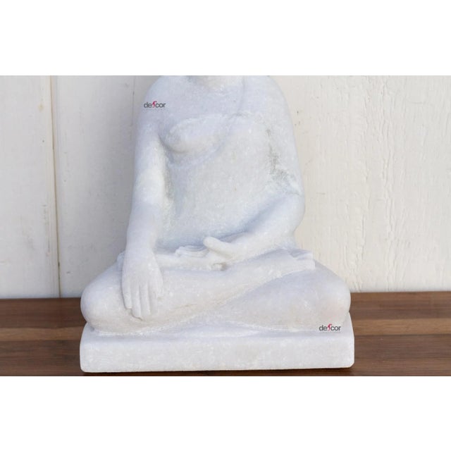 Shan Style Burmese White Buddha For Sale - Image 4 of 11