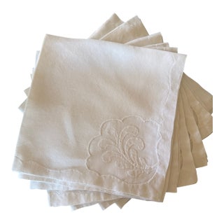 Vintage Linen Napkins - Set of 8 For Sale