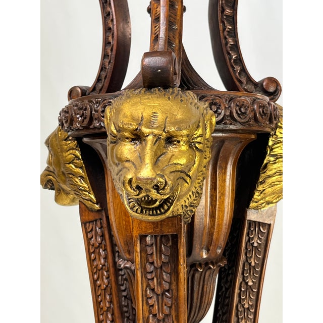 French Neoclassical Empire Style Parcel Gilt Pedestals - A Pair For Sale - Image 3 of 18