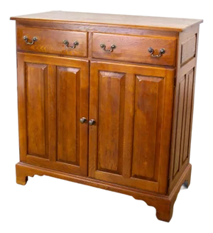 1995 Georgian Style Solid Oak Server Cabinet or Sideboard Chestnut Creek Collection 100 Year Anniversary Edition by Keller