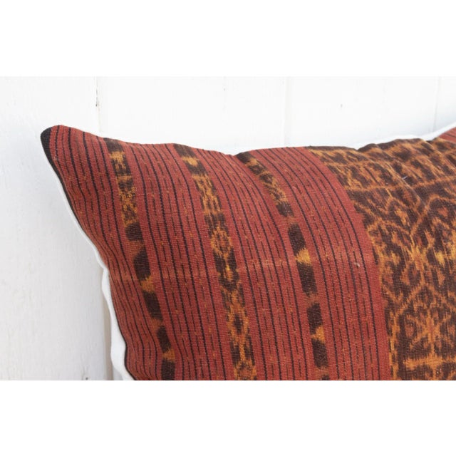 Maimum Antique Sumatran Ikat Pillow For Sale - Image 4 of 8
