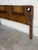 Attributed Lane Brutalist King Headboard Wood Bed Frame With Integrated Lights 1960s For Sale - Image 10 of 10