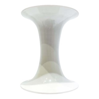 Minimalist White-Glazed Porcelain Vase by Jan Van Der Vaart, Netherlands, 1987 For Sale
