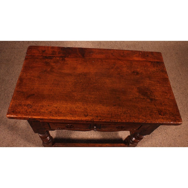 Antique Spanish Walnut Table, 1600s For Sale - Image 10 of 11