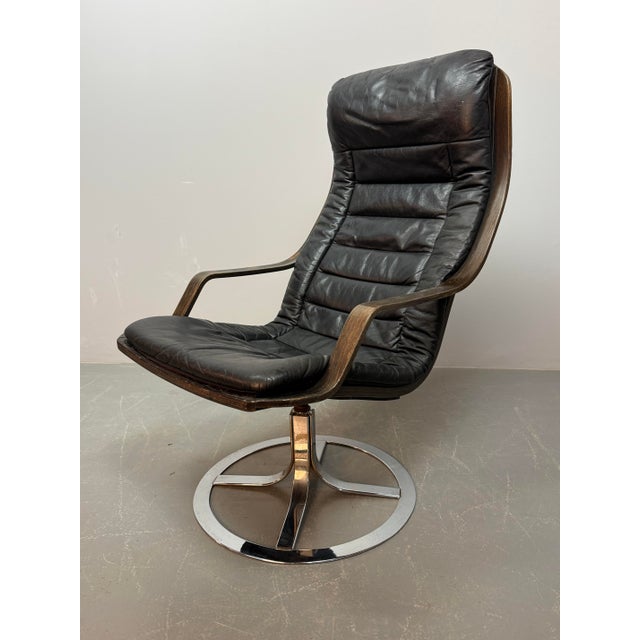 Mid-Century Design Göte Möbler T213 Swivel Chair, Sweden, 1970s For Sale - Image 11 of 14