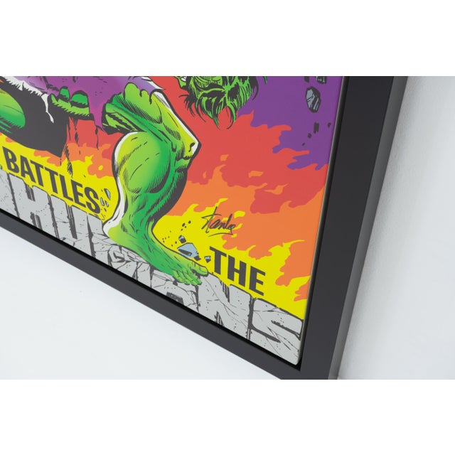 Marvel Comics, The Incredible Hulk, Limited Edition Large Marvel Art Print Signed and Numbered by Stan Lee For Sale - Image 3 of 10