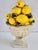 Very pretty lemon ceramic topiary with urn style base in a crackled antique white finish. The sunny yellow lemons will...