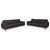 Conseta Fabric Chrome Three-Seater Anthracite Sofa from COR, Set of 2 For Sale - Image 13 of 13