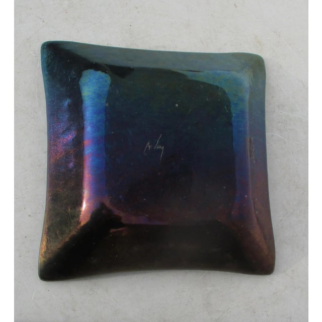 1980s Dichroic Art Glass Bowl by McLay For Sale - Image 5 of 8